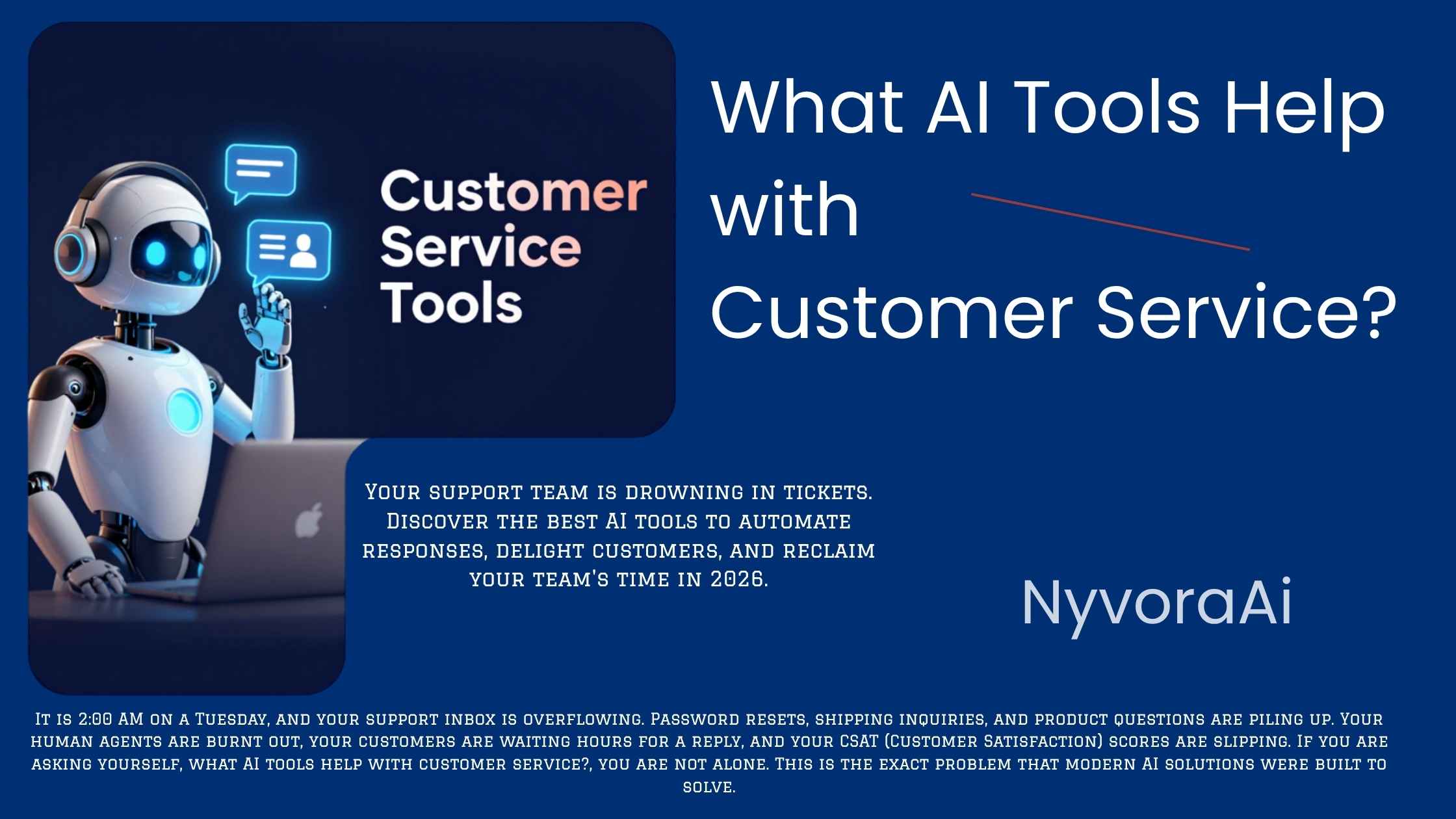 what AI tools help with customer service - dashboard showing AI chatbot resolving customer tickets automatically