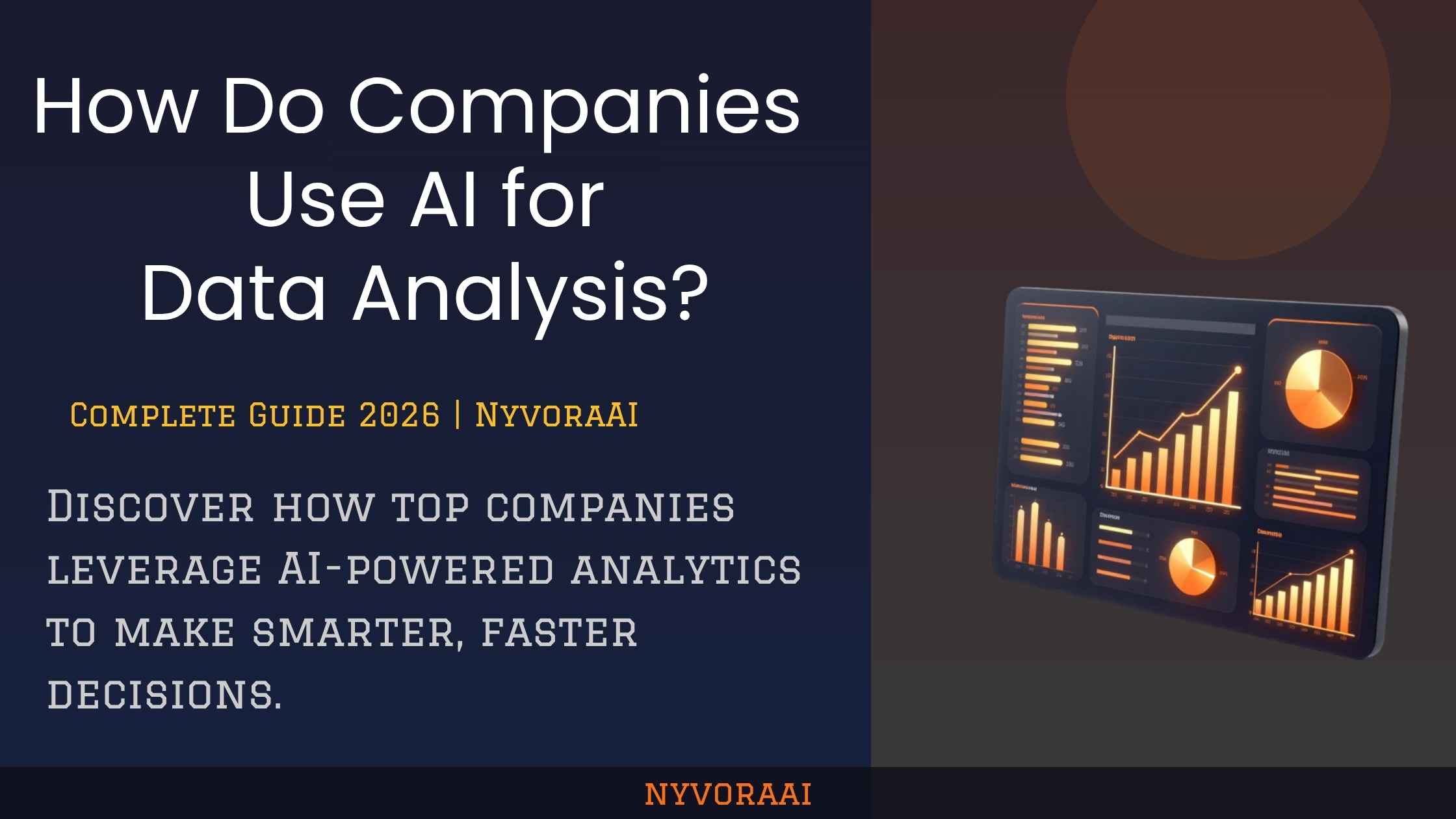 How do companies use AI for data analysis - modern dashboard showing AI-driven predictive analytics and data visualization