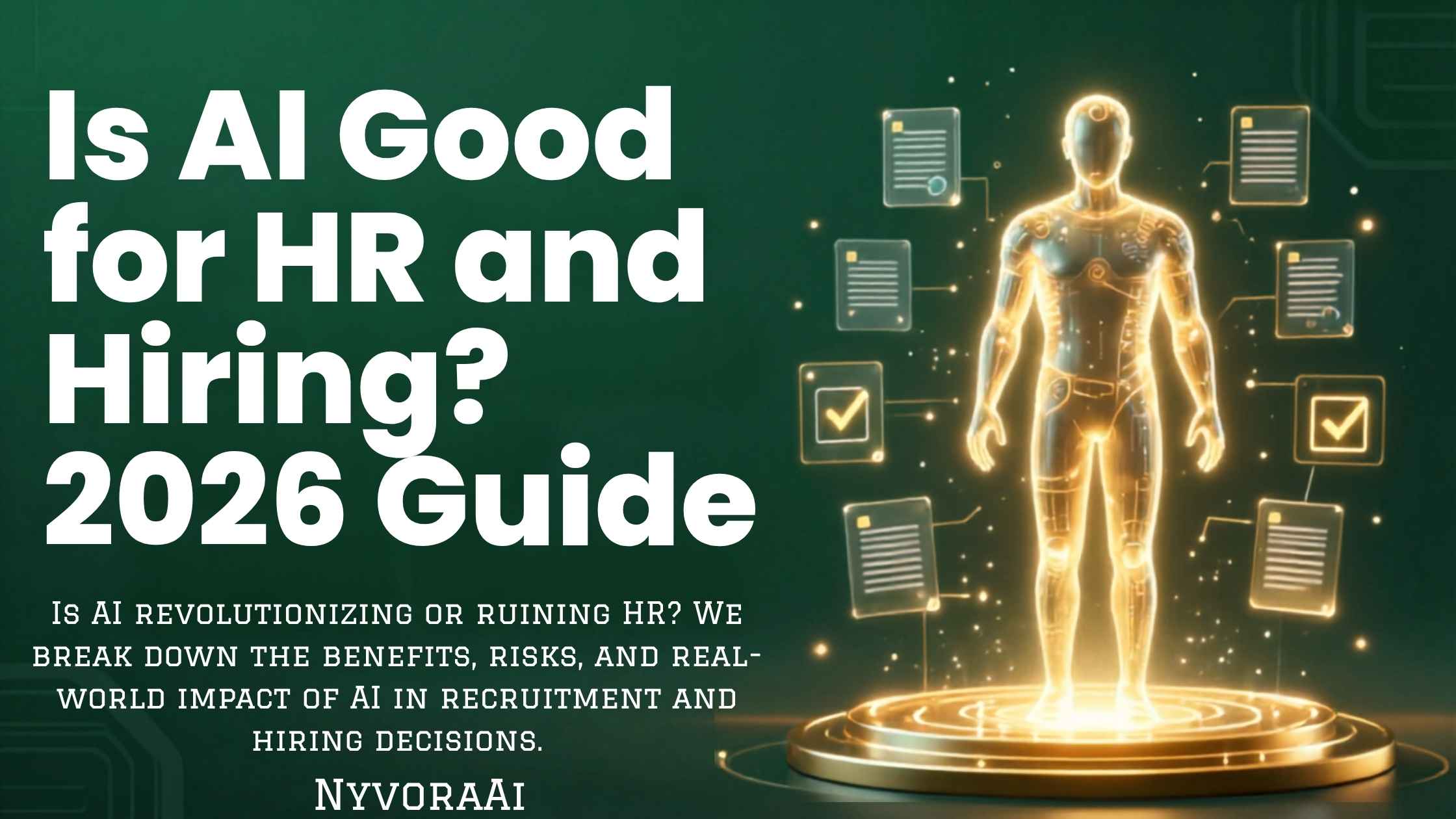 Is AI good for HR and hiring - modern recruitment interface showing AI-powered candidate screening and analytics
