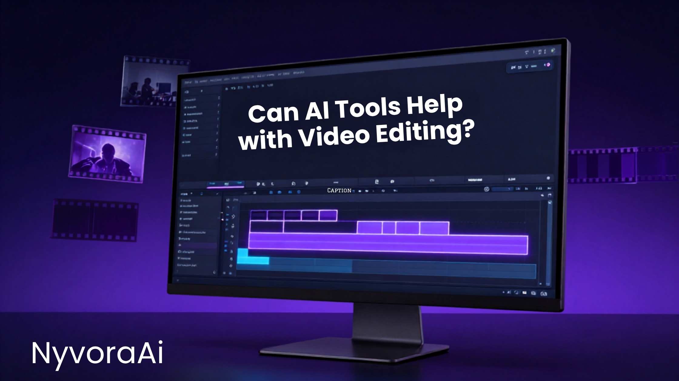 can AI tools help with video editing - side-by-side comparison of traditional vs AI-powered video editing workflow