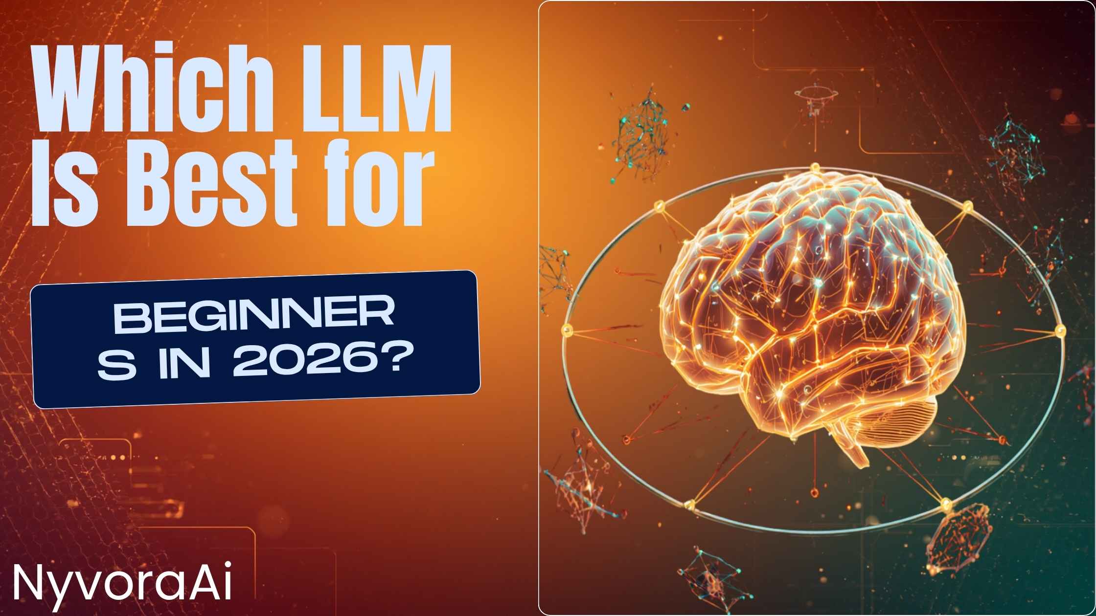 Which LLM is best for beginners in 2026 - colorful comparison chart showing ChatGPT, Claude, and Gemini interfaces