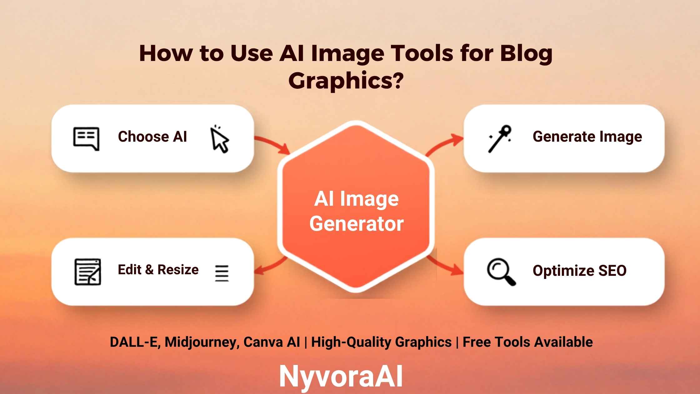 How to use AI image tools for blog graphics - Visual comparison showing AI-generated blog graphics created with different AI tools