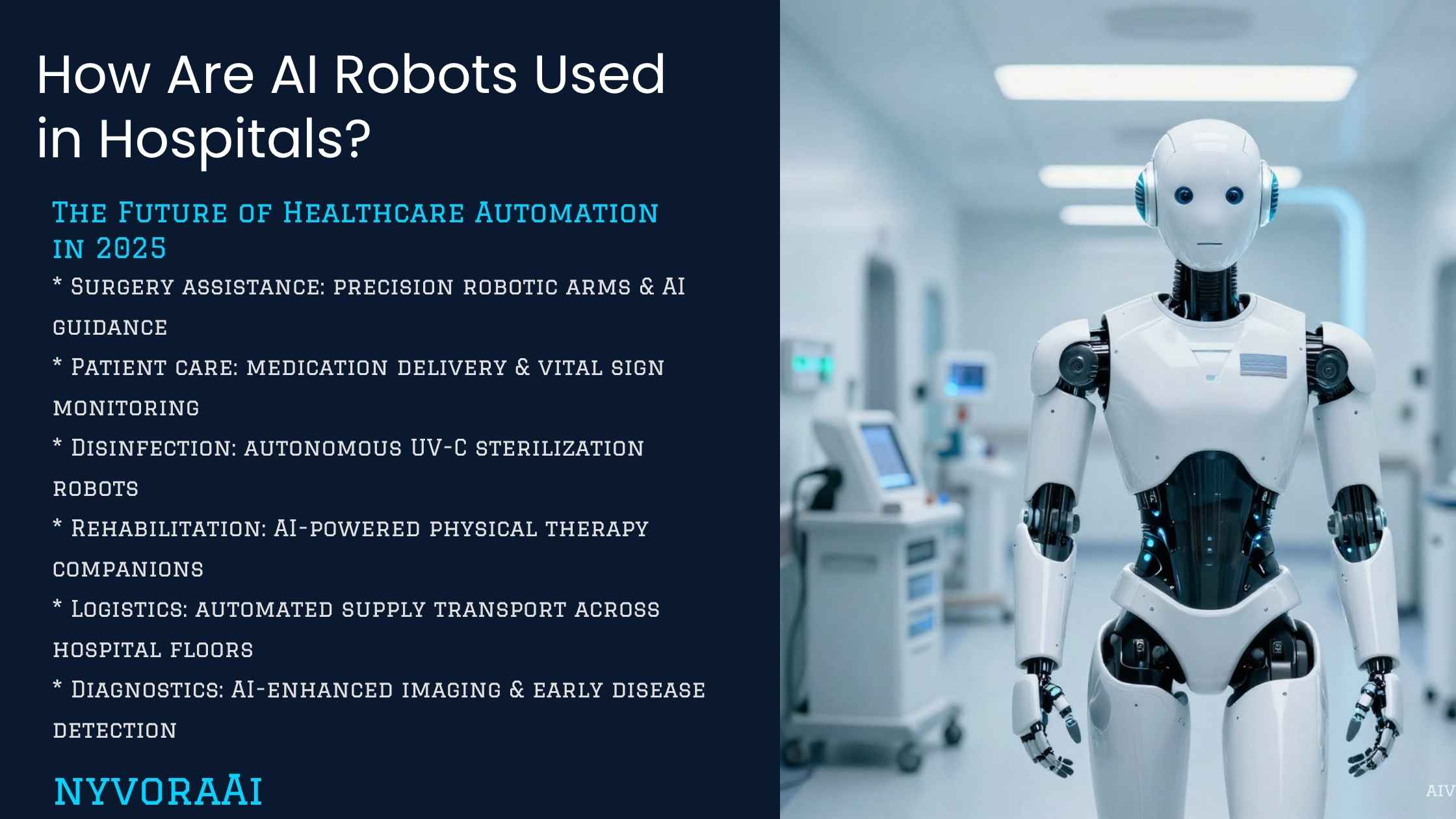 how are AI robots used in hospitals - surgical robots and delivery bots working in modern hospital environment