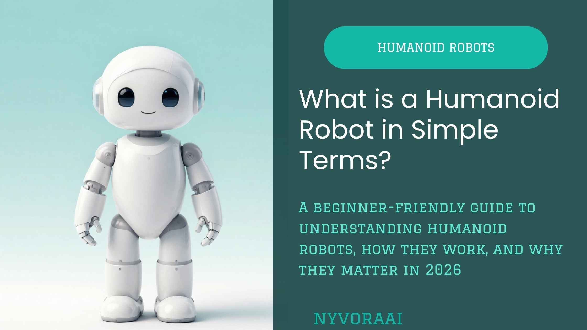 what is a humanoid robot in simple terms - modern humanoid robot with bipedal design and human-like features